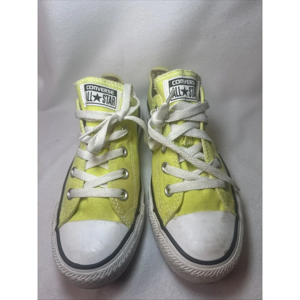 Converse All Star Low Top Unisex Sneakers Yellow Mens 4 Womens 6 - Picture 5 of 9